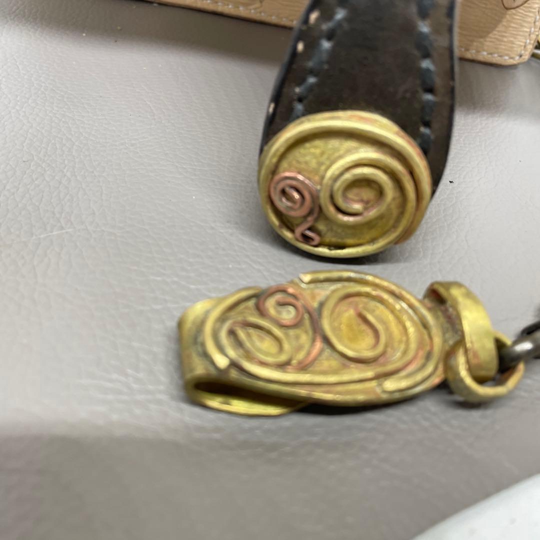 ロングウォレット　手縫い　ウォレットチェーン　ちょっとビンテージ