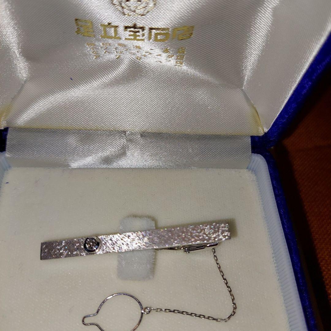 足立宝石店pt－wg製ダイヤモンド天然石タイ止め