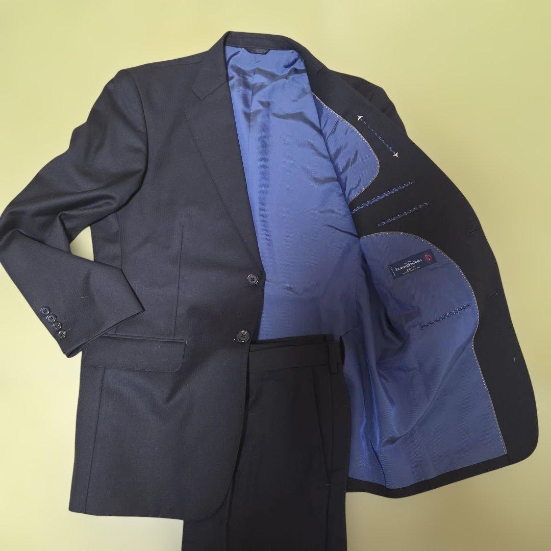 Eremenegildo Zegna サイズAB7 ウール100 ダークグレー