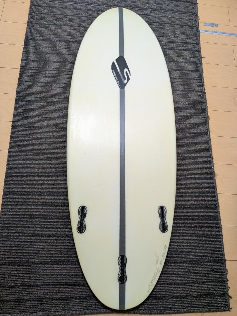 S サーフボード ショートボード クリーム色5’2修理歴無し