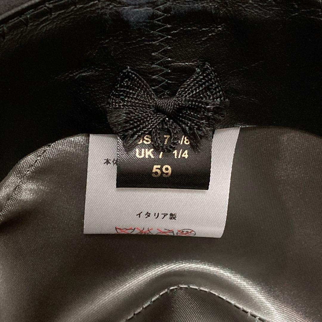 【美品】Borsalino ボルサリーノ アレッサンドリア ラビットハット BK