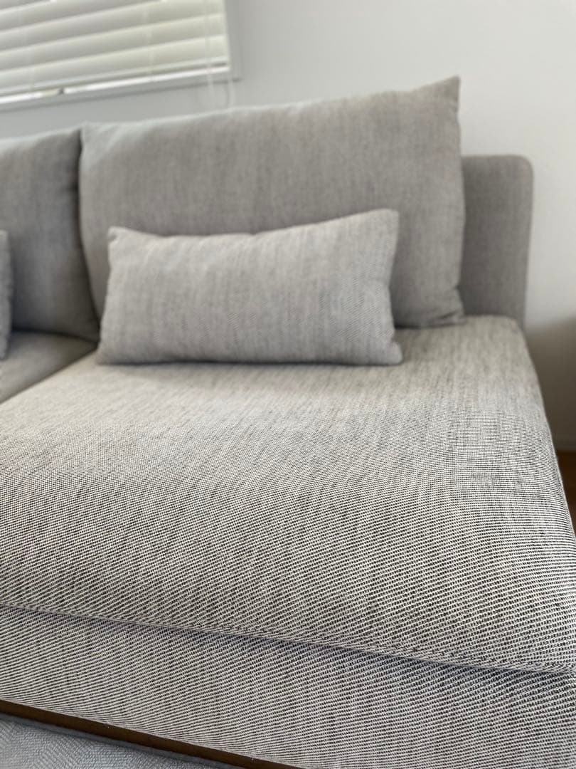 IKEA ソーデルハムン 3人掛けソファ　ヴィーアルプ ベージュ/ブラウン