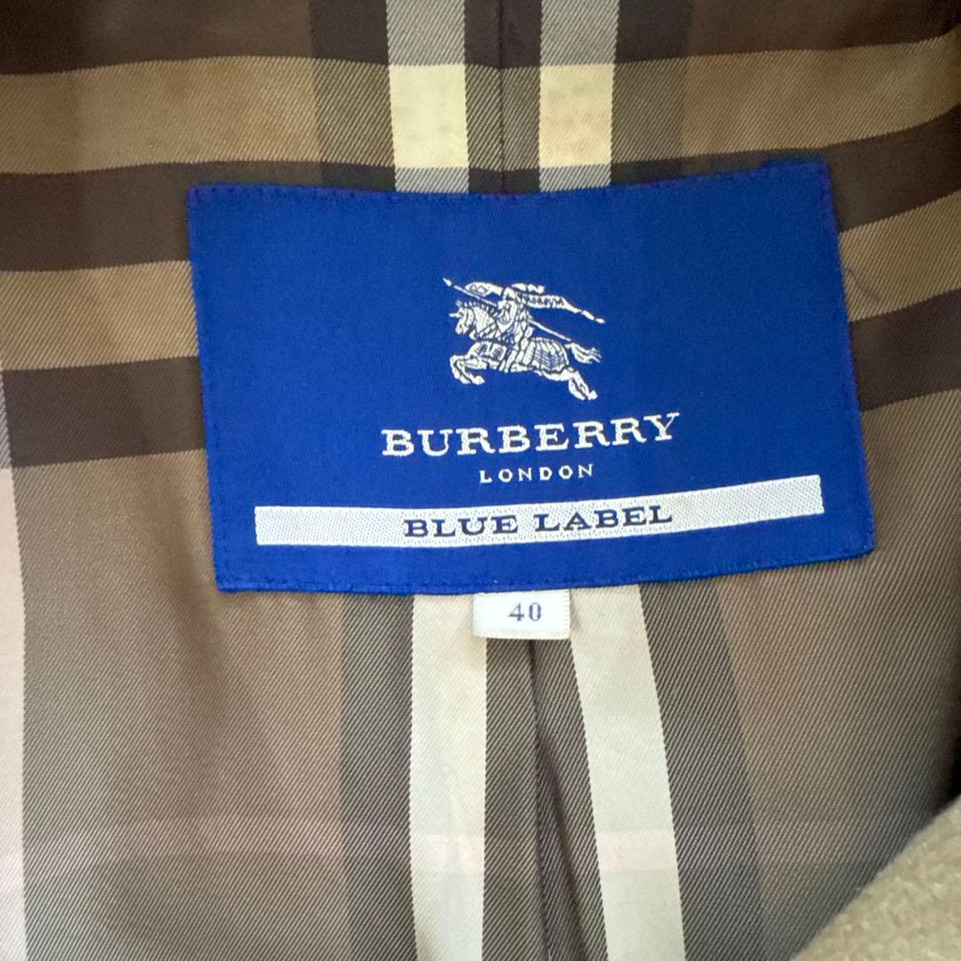 BURBERRY BLUE LABEL フード付きコート 40