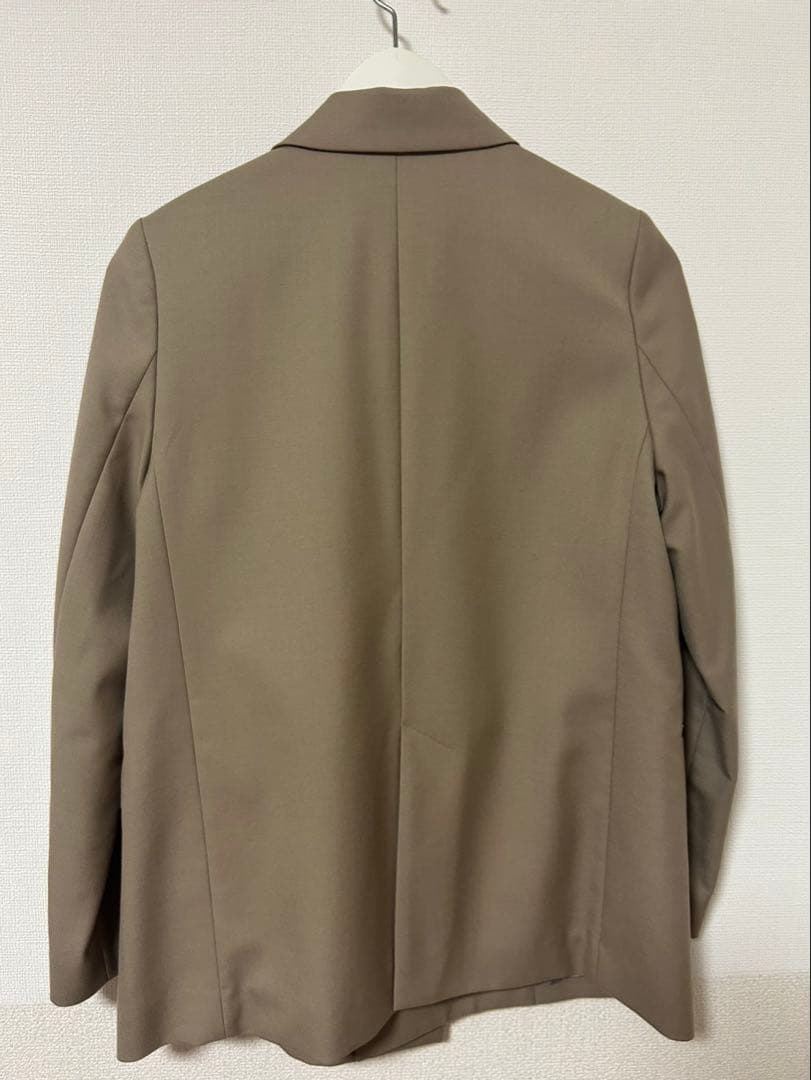 【NOBLE】ウールミルドピークドラペルジャケット （ベージュ ）