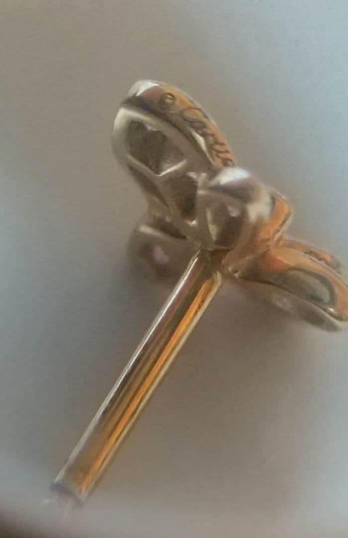 y*ツ様 超美品/カルティエ/カレスドルキデパル/ピンクサファイアK18YGピア