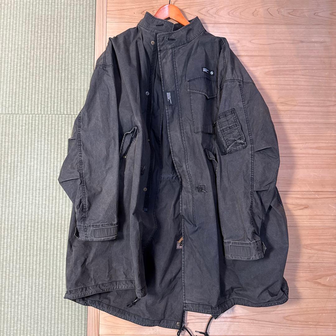 NEIGHBORHOOD ブラック モッズコート　L 美品