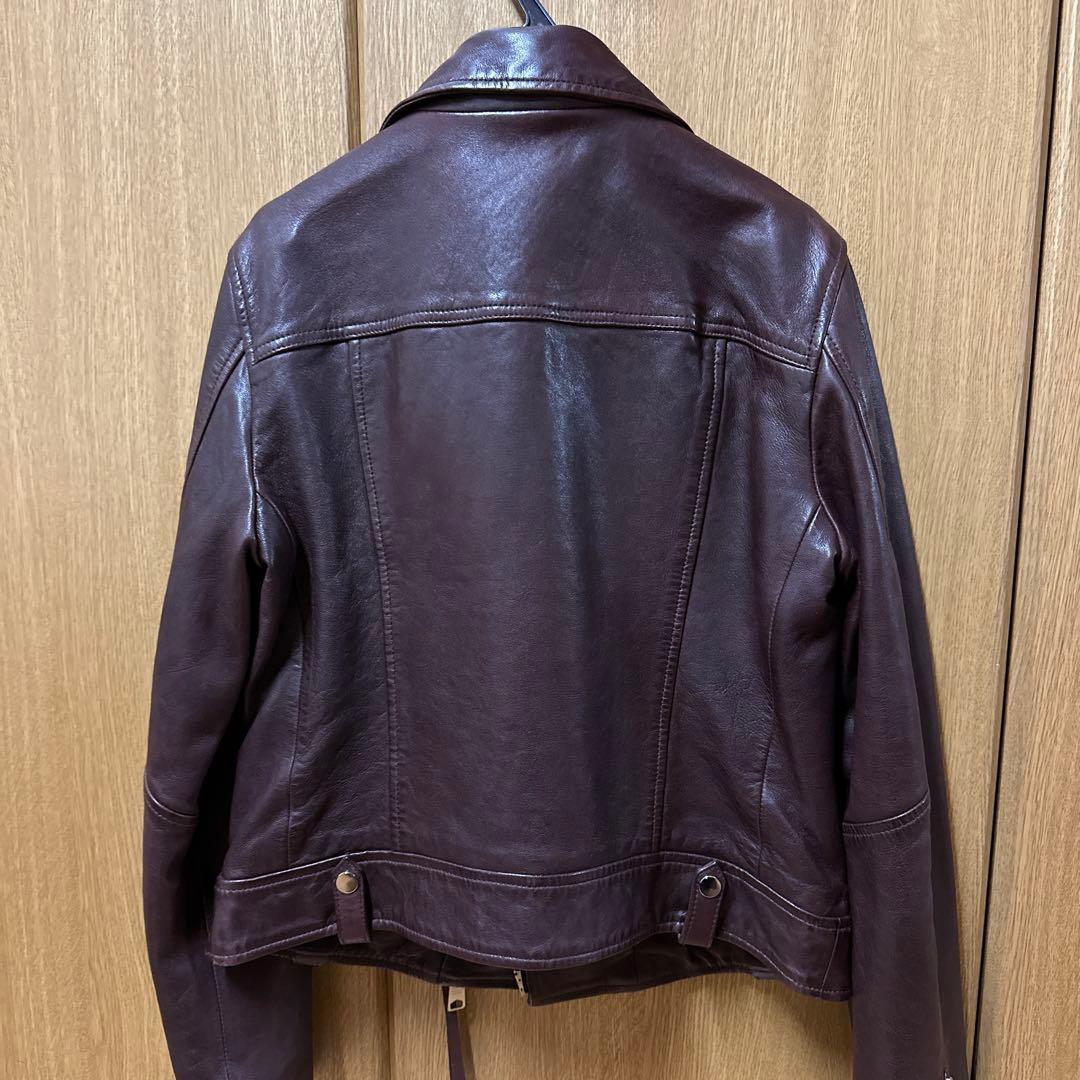 新品未使用品ライダースジャケット　ワインカラーALLSAINTS