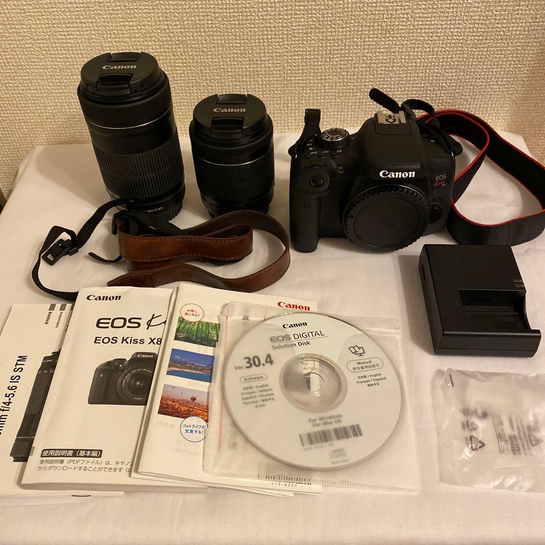 【美品】Canon EOS KissX8iダブルズームキット