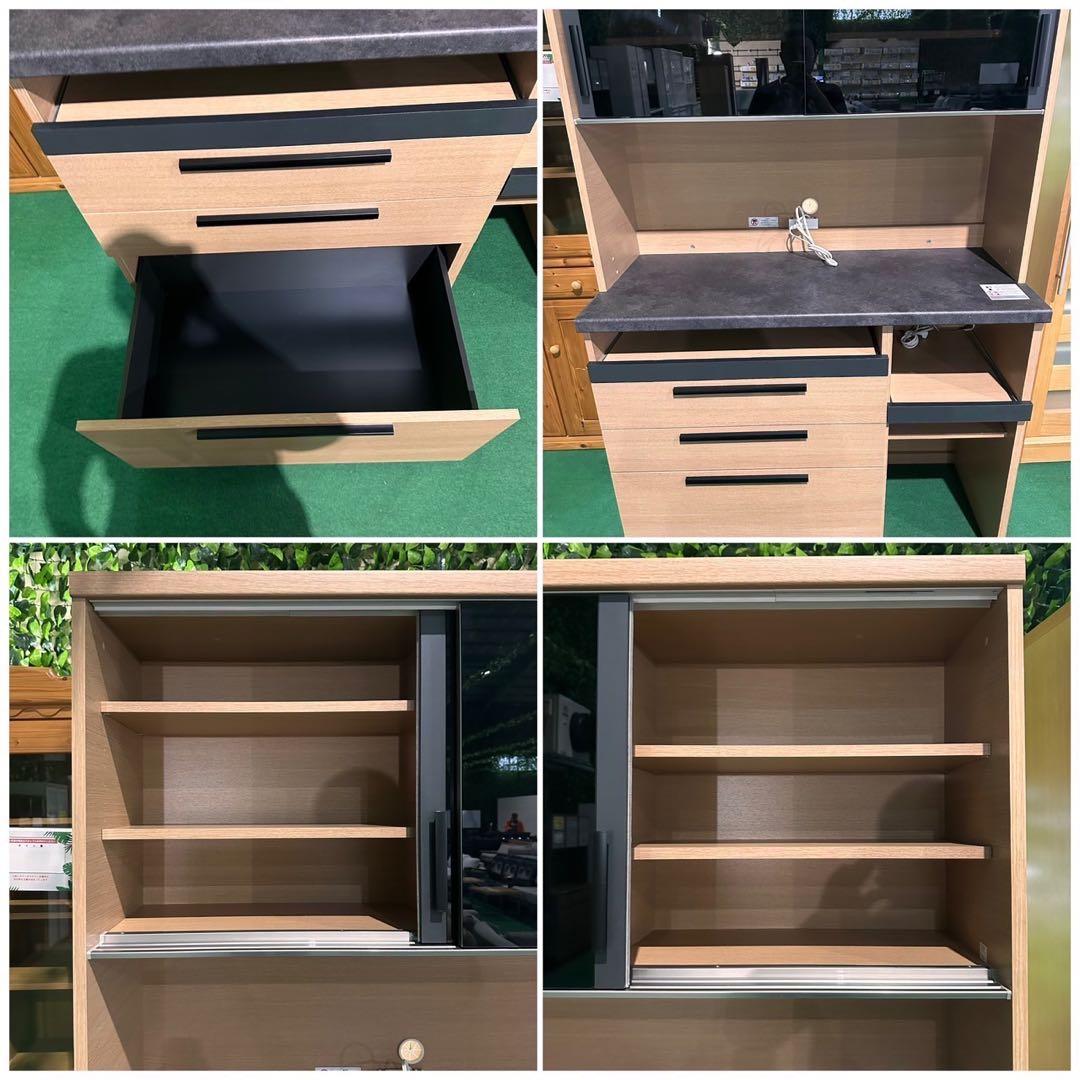 パモウナ キッチンボード SY-1200R キッチン収納 食器棚 G008