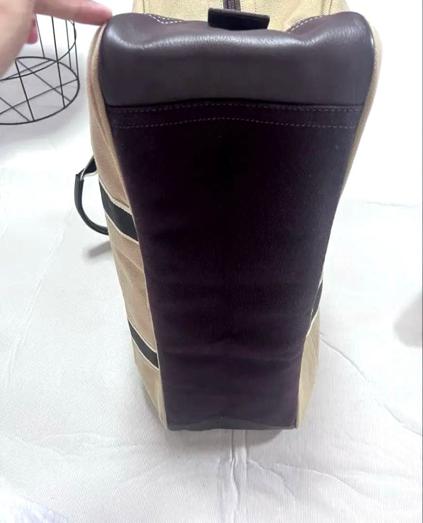 COACH【コーチ】ボストンバッグ キャンバス レザー　ベージュ 旅行