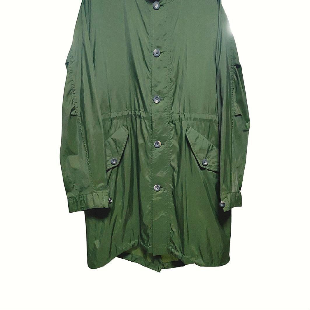 プライベートホワイト ハンドメイド フィッシュテール ナイロンコート XL相当