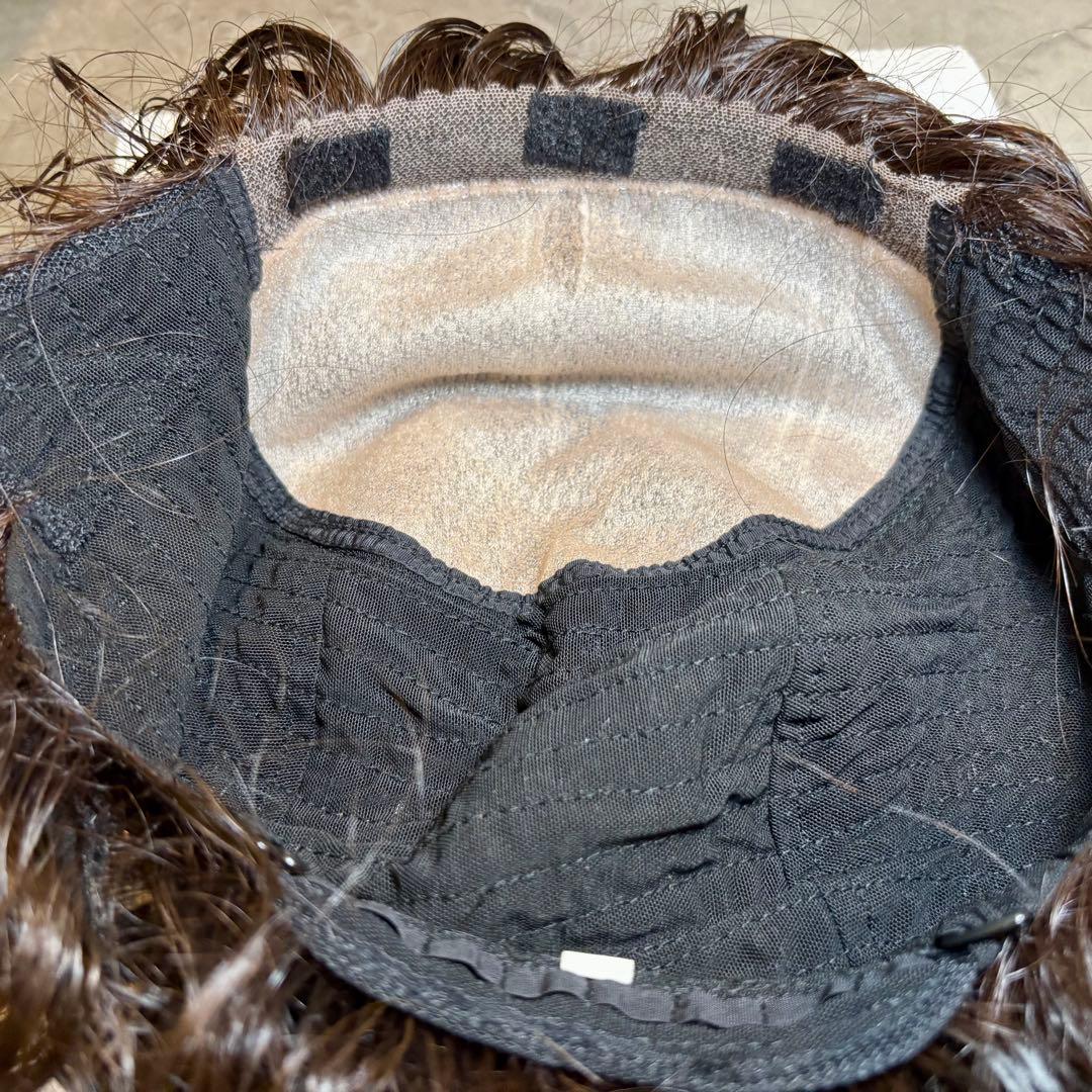 百合子ウィッグ レース生え際 ナチュラルブラウン レミー人毛100% Lサイズ