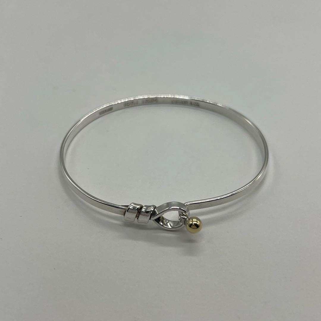 ティファニー TIFFANY フックアンドアイ バングル SV YG コンビ