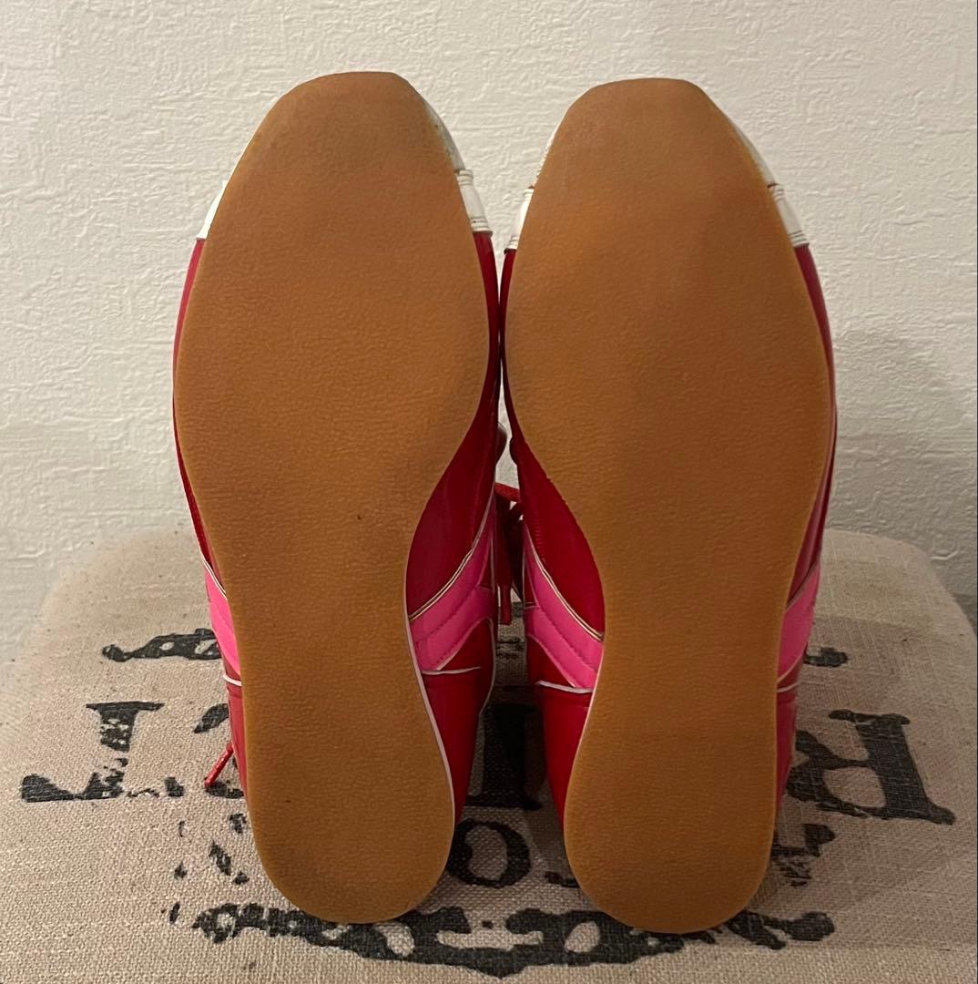 【最終価格】ミズノ　ボクシングシューズ 25cm 赤/白/ピンク　MIZUNO