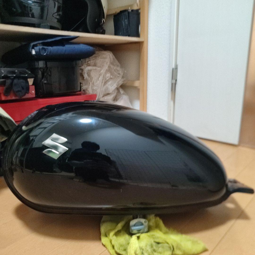 ST250 キャブ　スズキ ブラック バイクタンク