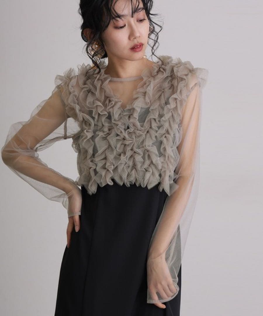 atlo 袖あり&ミモレ丈同窓会3点セット パーティドレス