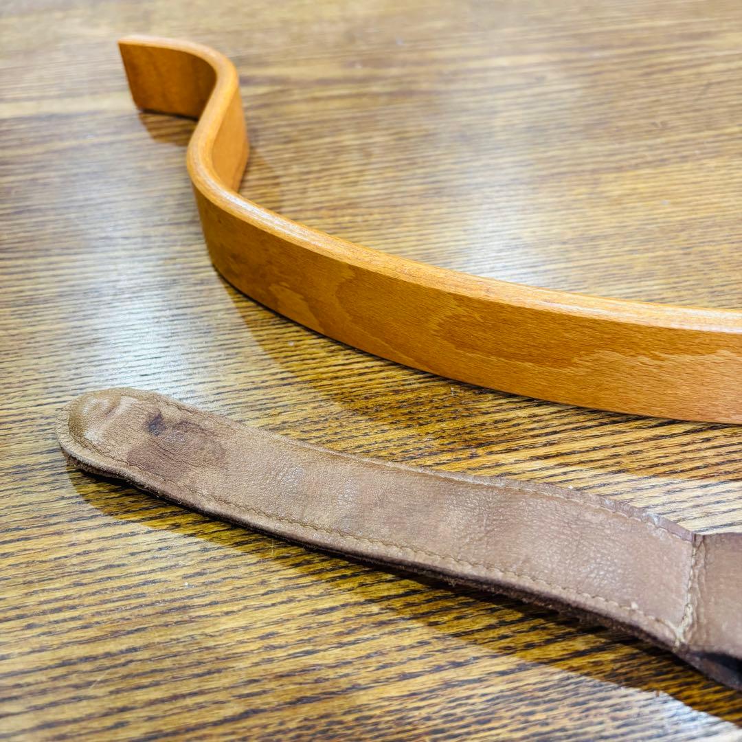 ストッケ　トリップトラップ　旧型　木製ベビーガード　革ベルト　ナチュラルウッド