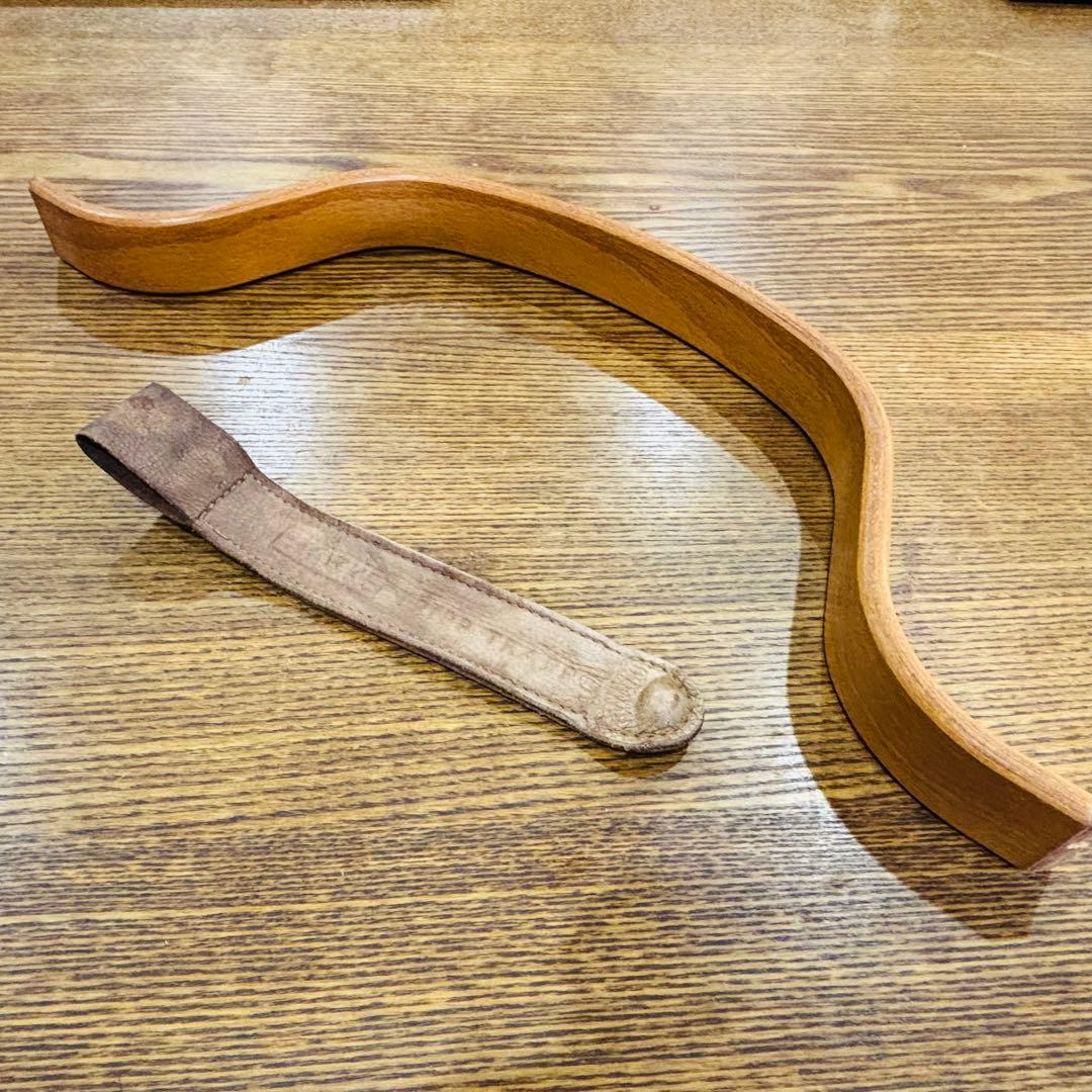 ストッケ　トリップトラップ　旧型　木製ベビーガード　革ベルト　ナチュラルウッド