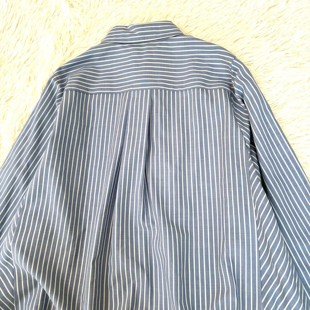 DAMA ダーマコレクション　シャツワンピース　洗える　ストライプ　ゆったり