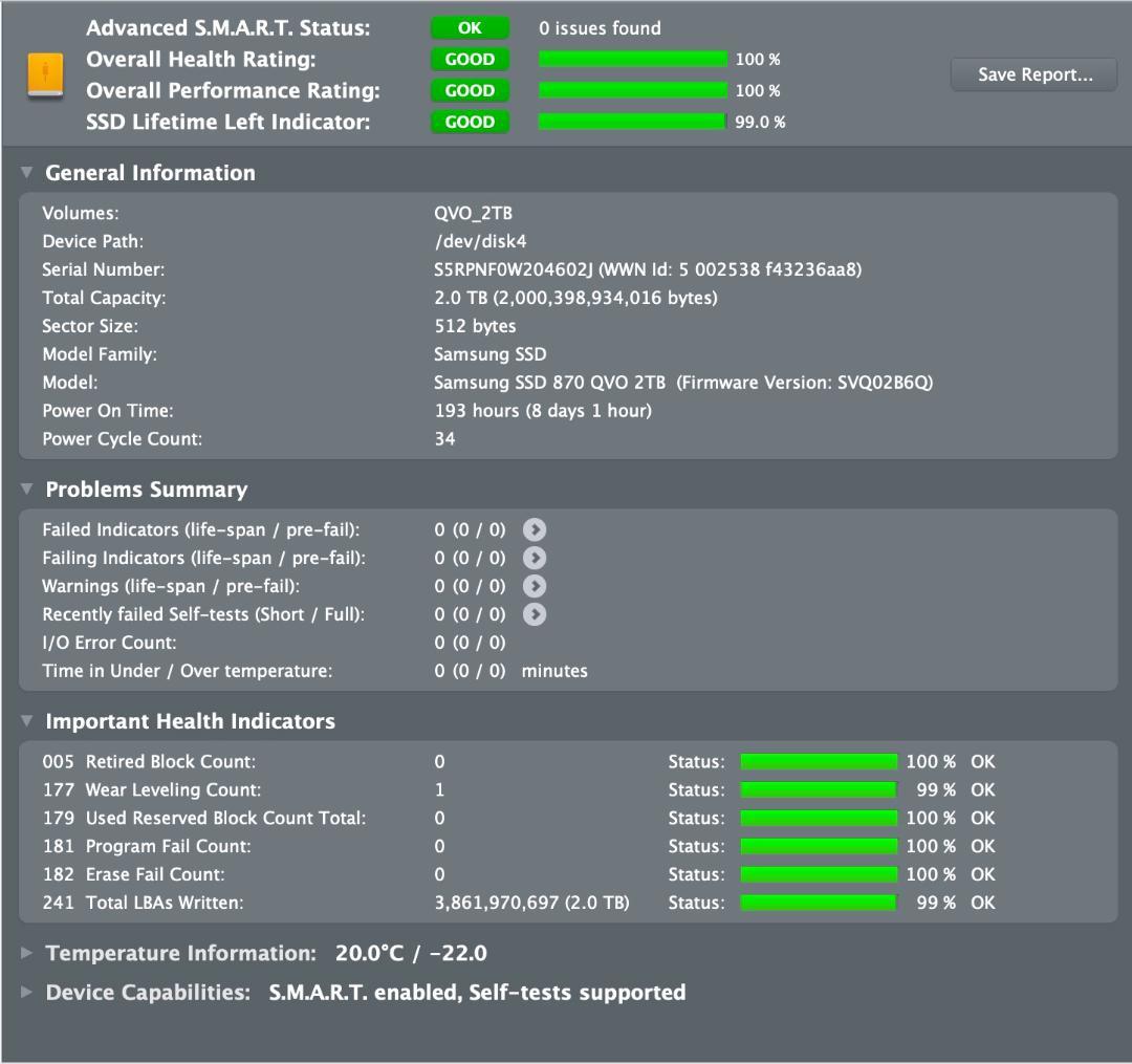 Samsung 870 QVO 2TB SSD + ケース美品/性能診断済み!!