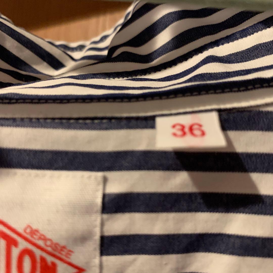 ダントン　ストライプシャツワンピース