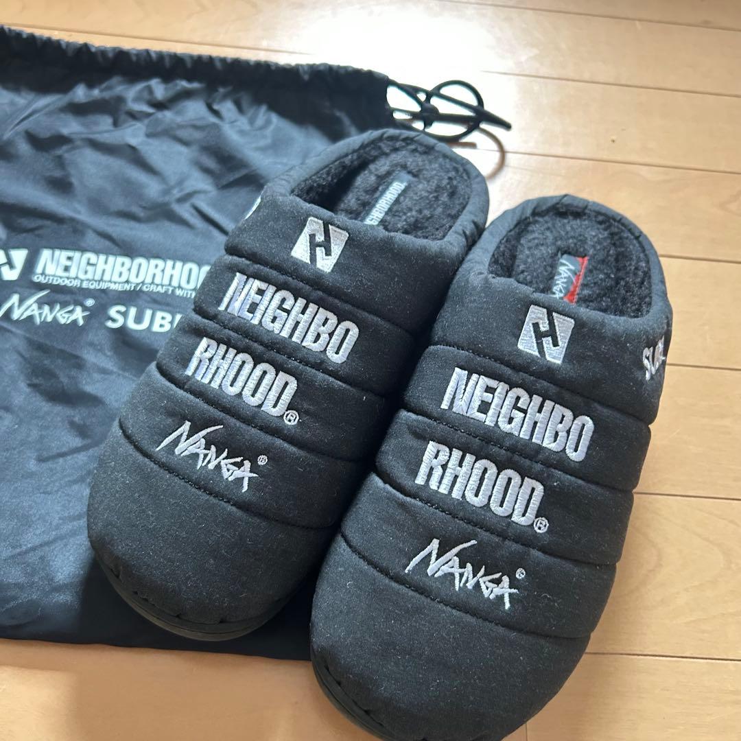 ネイバーNEIGHBORHOOD NANGA SUBU ブラックサンダル