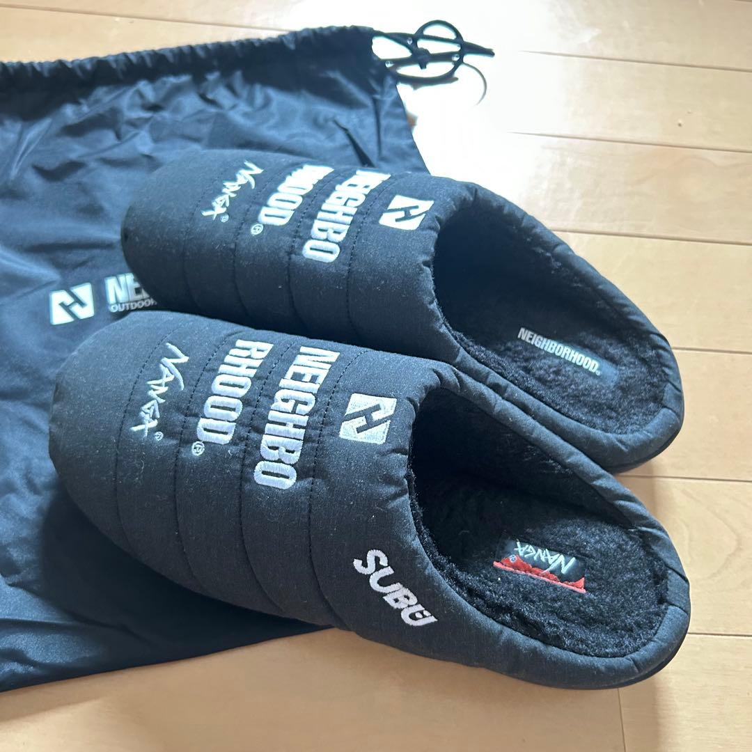 ネイバーNEIGHBORHOOD NANGA SUBU ブラックサンダル