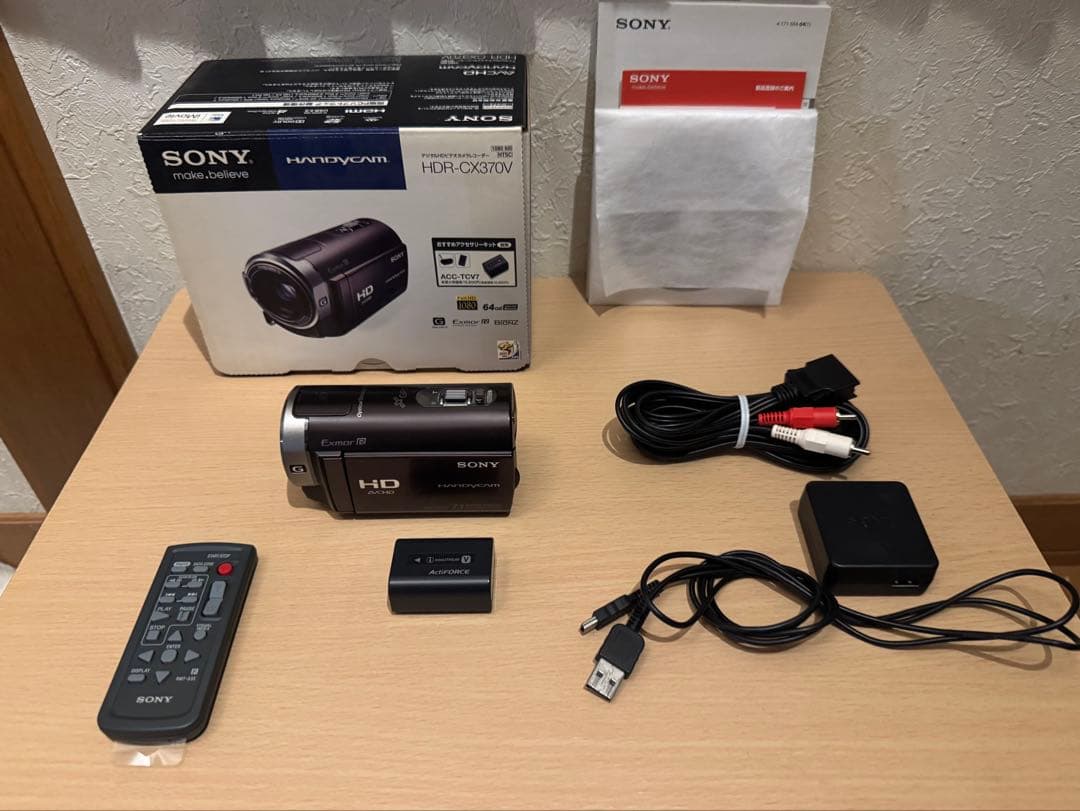 SONY デジタルHDビデオカメラHDR-CX370V 完備品＋おまけ付属品