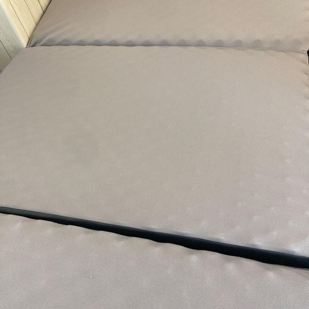 【美品】西川 muatsu ムアツ マットレス　シングル　三つ折り　グレー