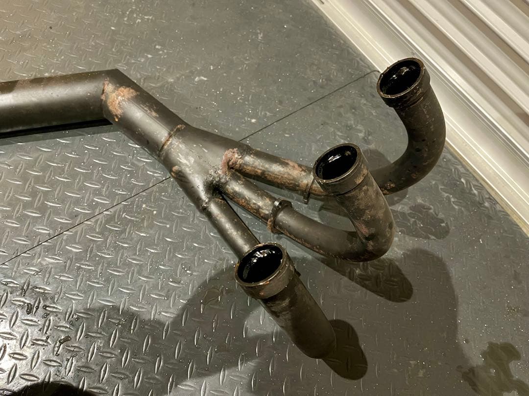 送料込み!! KH250 250SS 350SS 用　集合チャンバー　マフラー