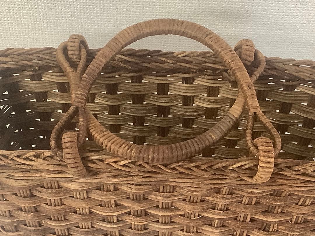 あけび籠　伝統工芸品　職人手作り　手提げ籠
