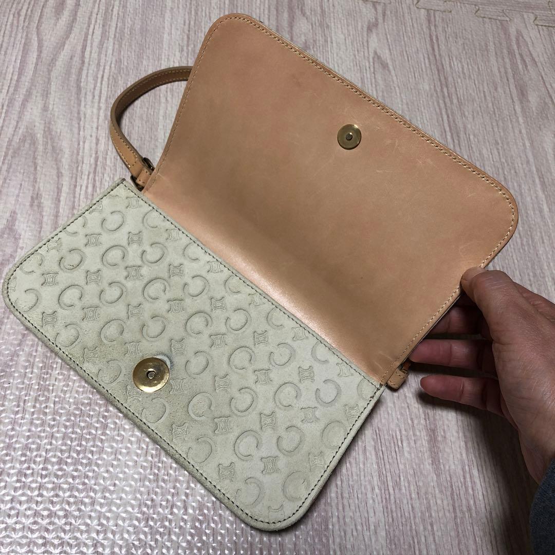 セリーヌ　スエード　ショルダーバッグ