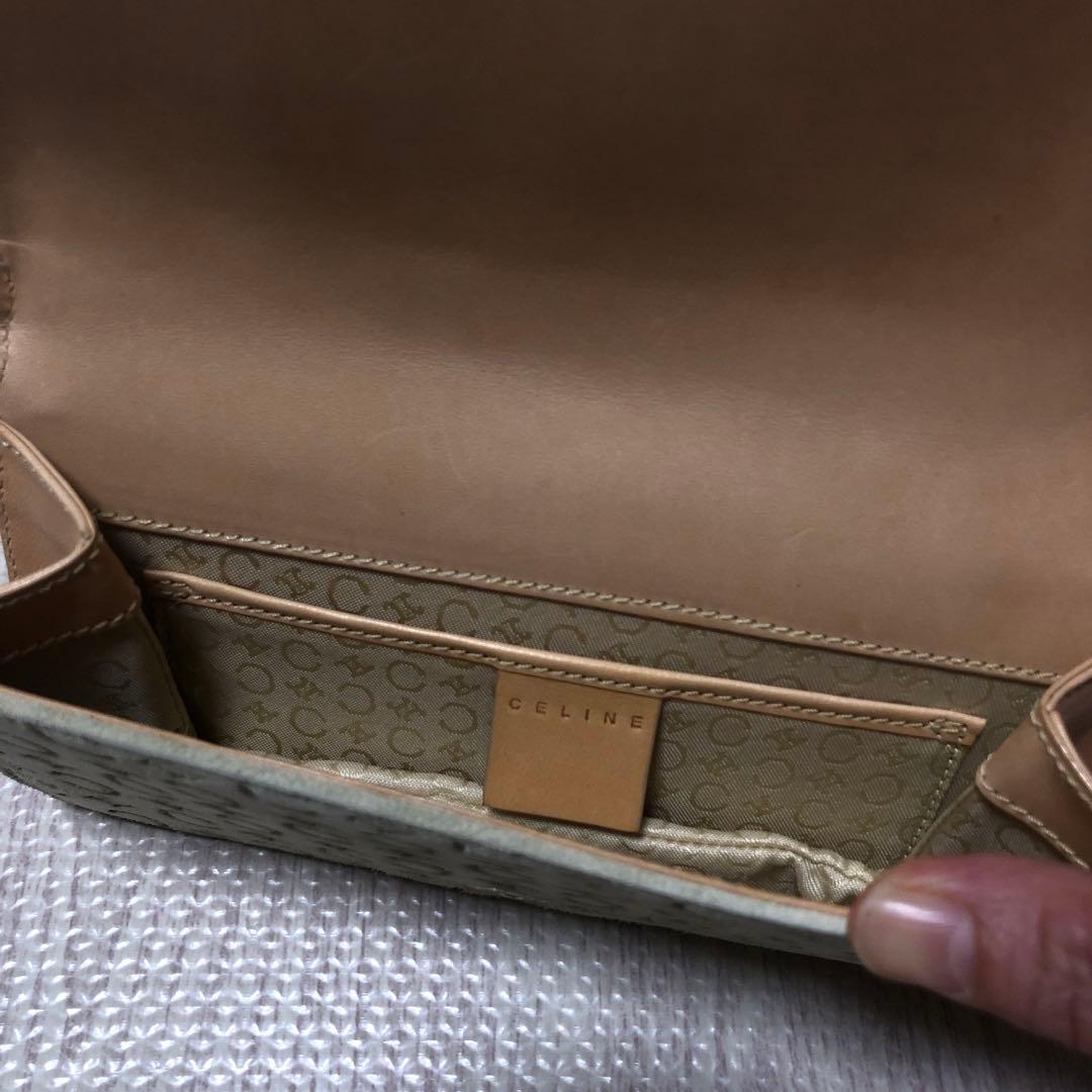 セリーヌ　スエード　ショルダーバッグ