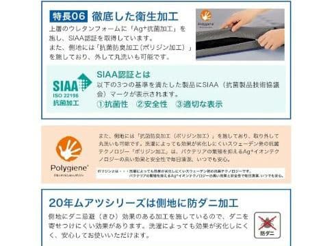 【新品・西川ムアツ・最上位モデル】MuAtsu Pro XX シングルマットレス