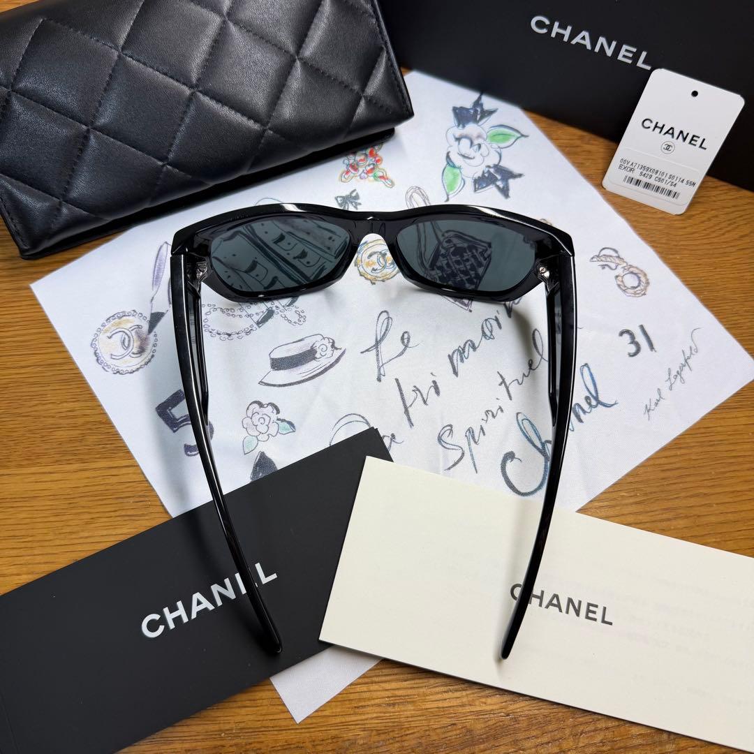 【美品】CHANEL butterfly sungrass バタフライサングラス