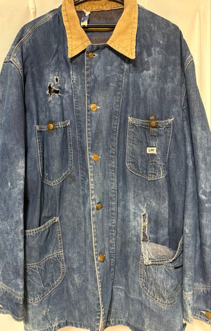 50s〜60s Lee カバーオール UNION MADE ダメージ フェード
