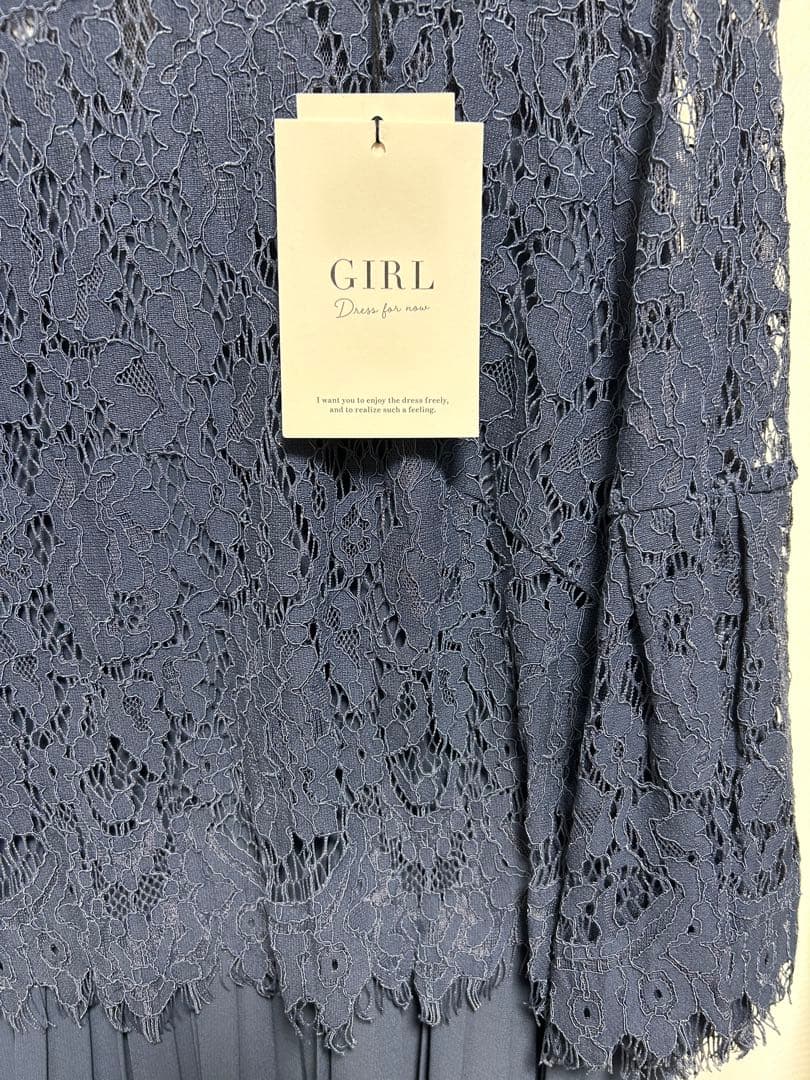 新品未使用 タグ付き☆GIRL パーティードレス BLUE 2L