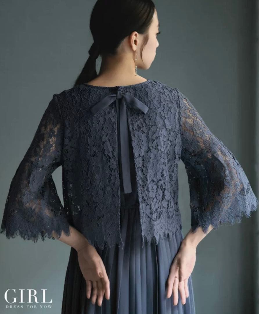 新品未使用 タグ付き☆GIRL パーティードレス BLUE 2L