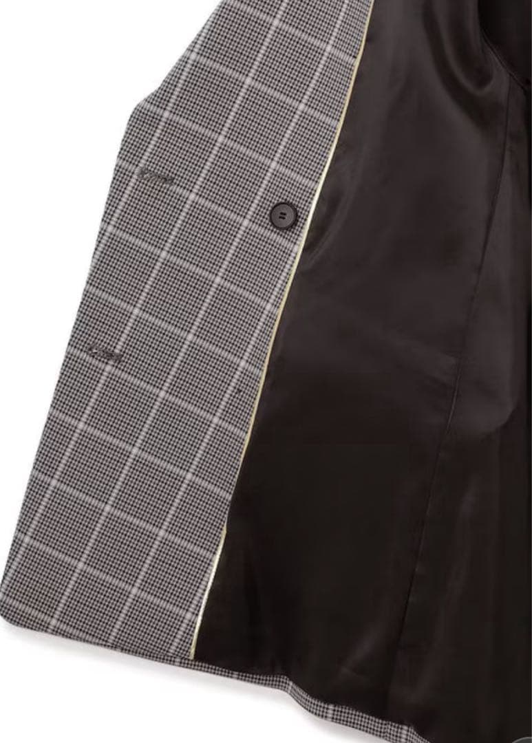 【美品】23区〈洗える〉ガンクラブプレイドチェック ジャケット