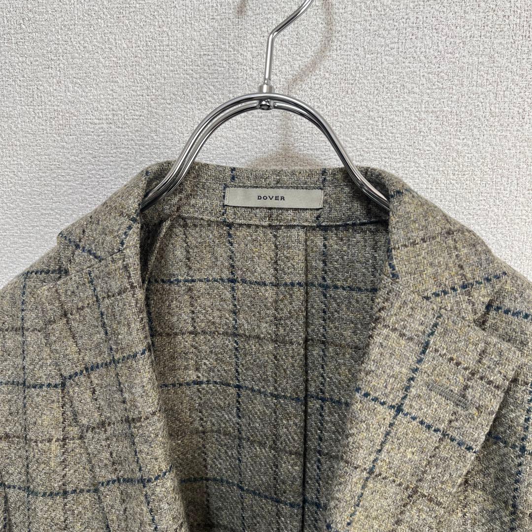 【未使用】現行 BOGLIOLI ウール チェック テーラードジャケット 46