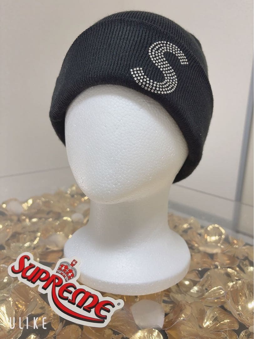 SUPREME スワロフスキー装飾 ニット帽