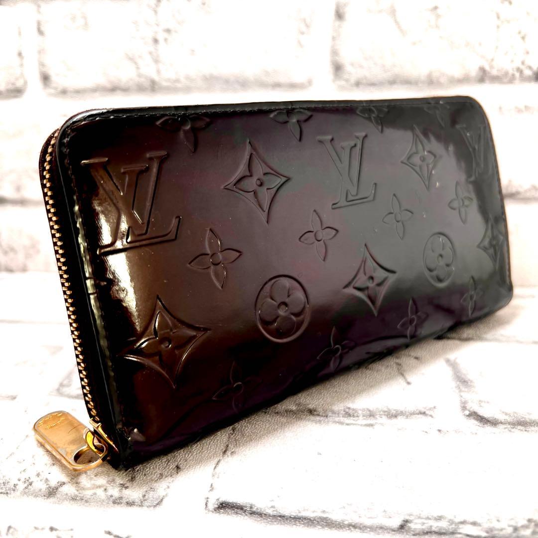 はる ルイヴィトン アマラント ジッピーウォレット ヴェルニ モノグラム