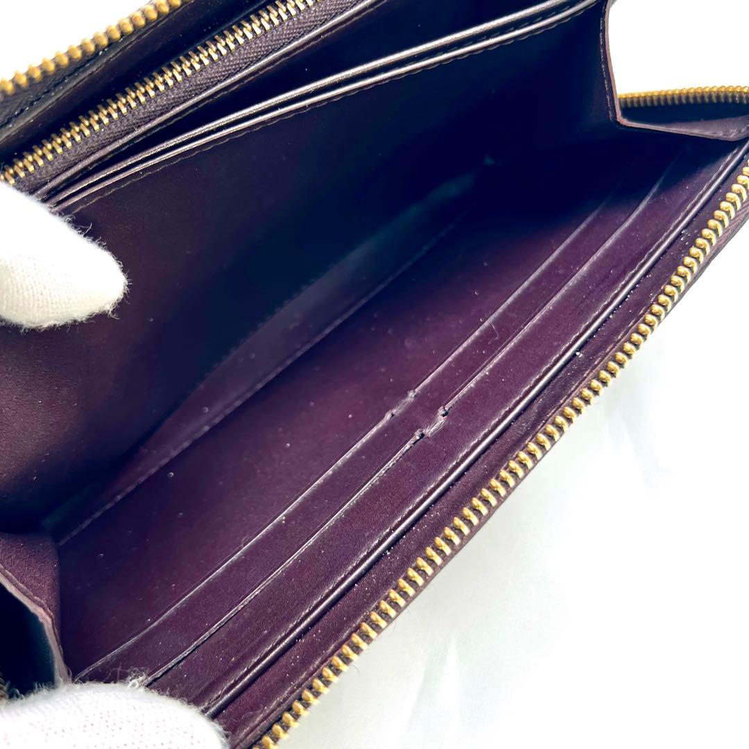 はる ルイヴィトン アマラント ジッピーウォレット ヴェルニ モノグラム