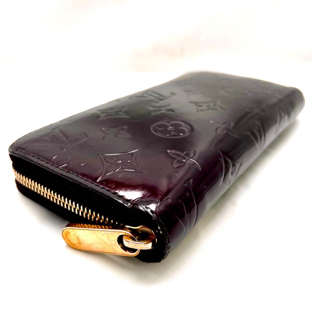 はる ルイヴィトン アマラント ジッピーウォレット ヴェルニ モノグラム