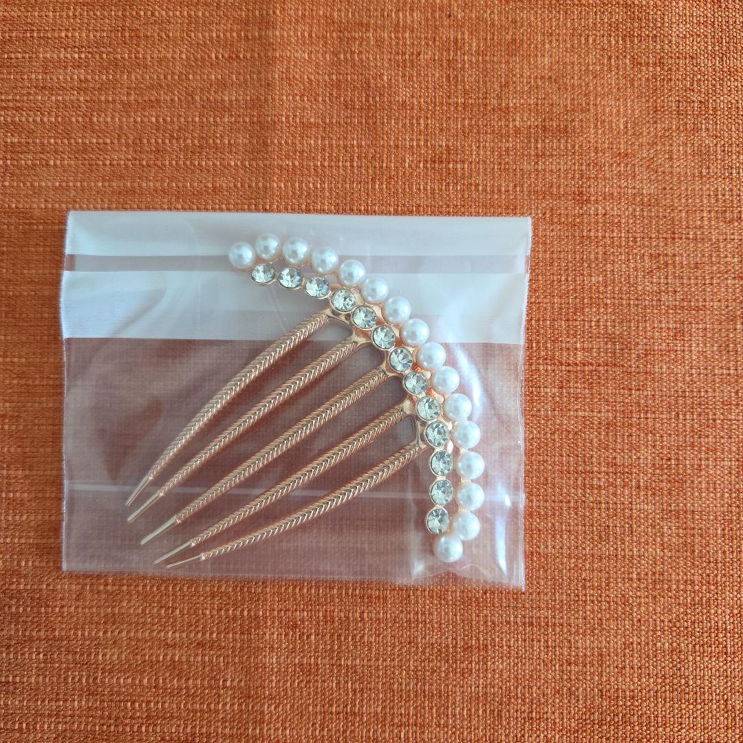 東京イギン　パール装飾 クラッチバッグ　コサージュ　髪飾り