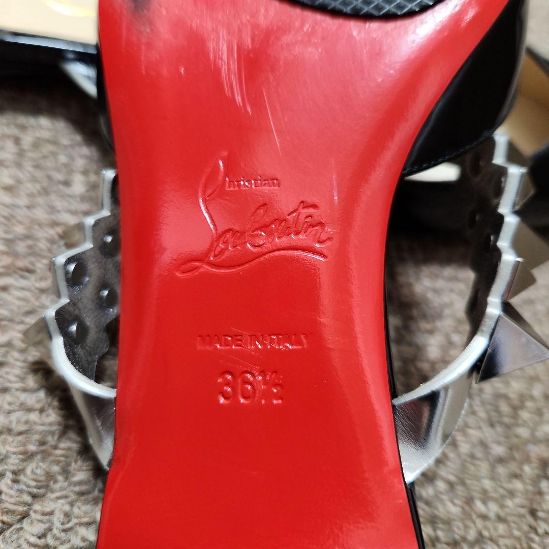 クリスチャンルブタン　美品　36ハーフ　サンダルミュール