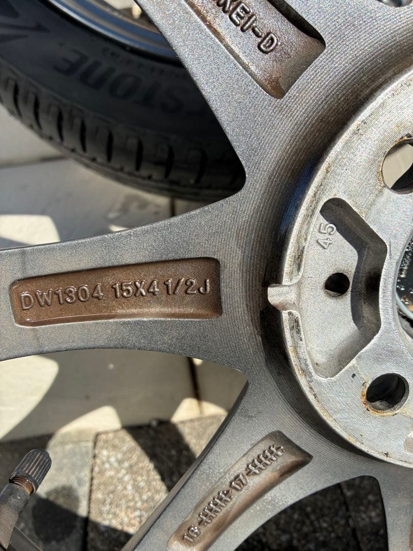 あっくん　165/55R15 NH200 25年製+RIVAZZAホイール