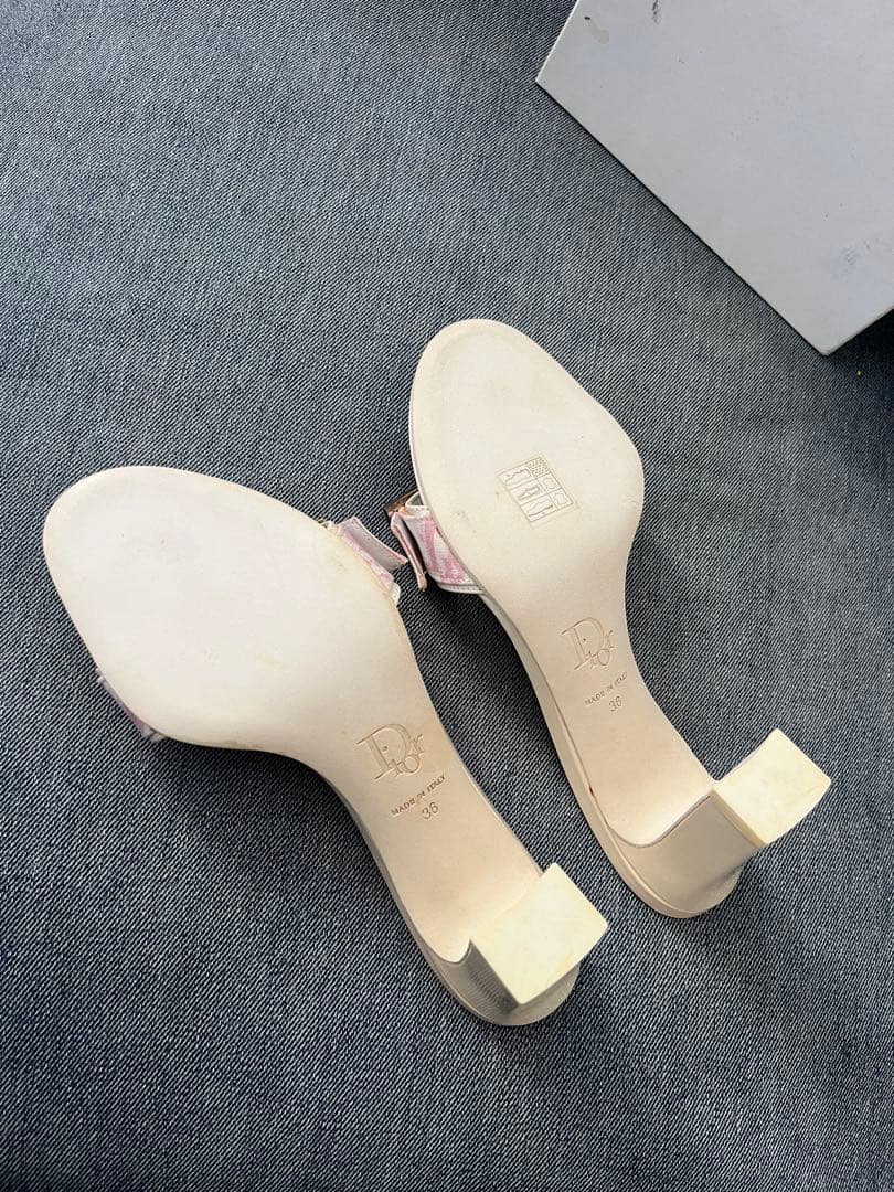 Christian Dior サンダル ピンクトロッター 箱、袋付きディオール