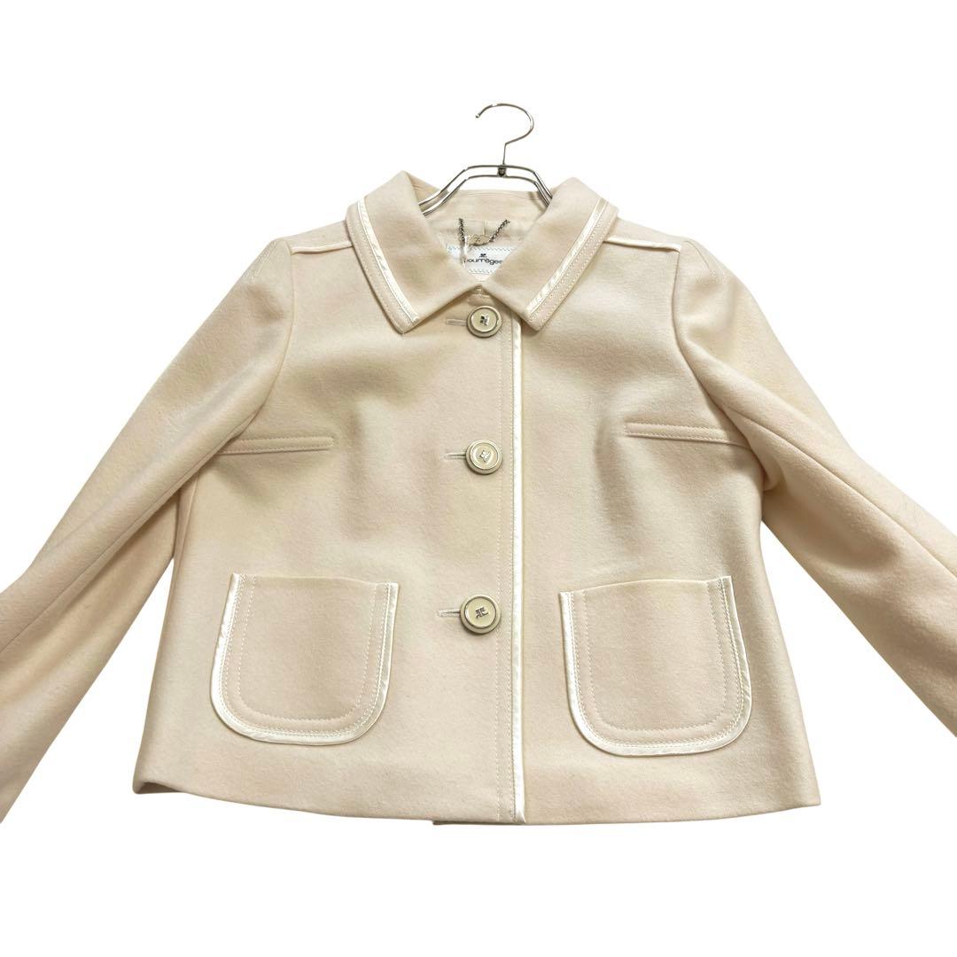 新品☆クレージュ☆ウールジャケット オフホワイト フォーマル オケージョン M