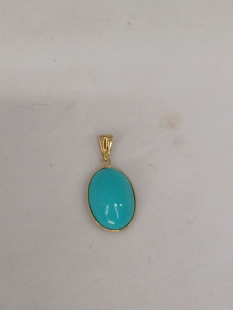 ★【新品未使用品】K18YG ターコイズトップ　GSTV 21-6★